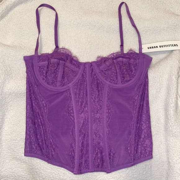 Urban Outfitters Tops - NWT Urban Outfitters Out From Under: Modern Love Corset - Violet Purple - Medium